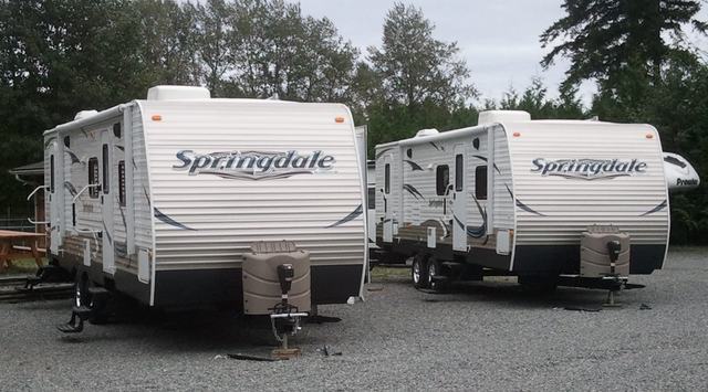 Both Springdale trailers, Units 1 and 2